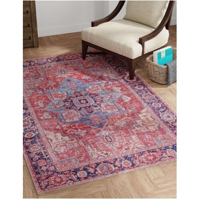 Tapete Lavable Lunar Rojo Oxidado