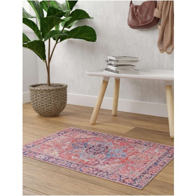 Tapete Lavable Lunar Rojo Oxidado