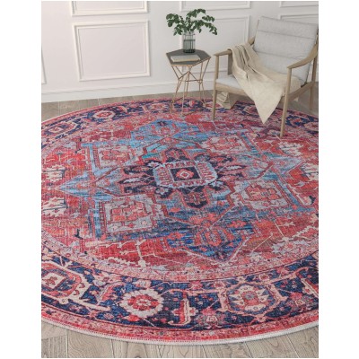 Tapete Lavable Lunar Rojo Oxidado