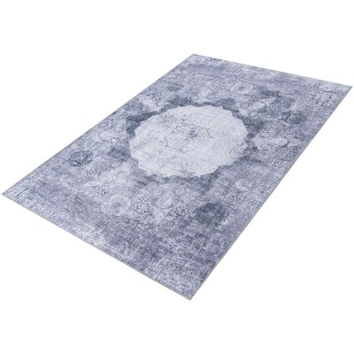 Tapete Lavable Yala en Gris Saturado