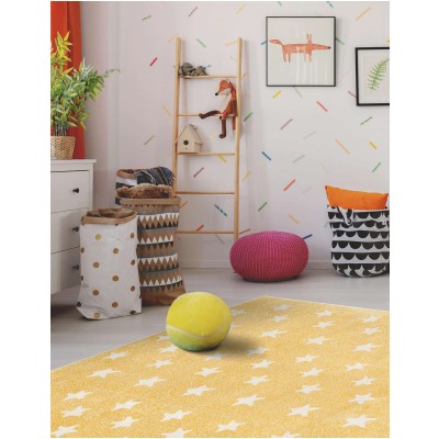 Tapete Fantasia Estrellitas Amarillo