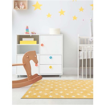 Tapete Fantasia Estrellitas Amarillo