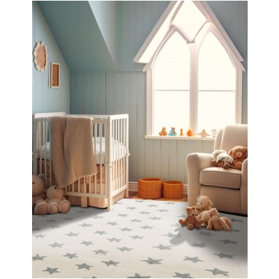 Tapete Fantasia Estrellitas Claro