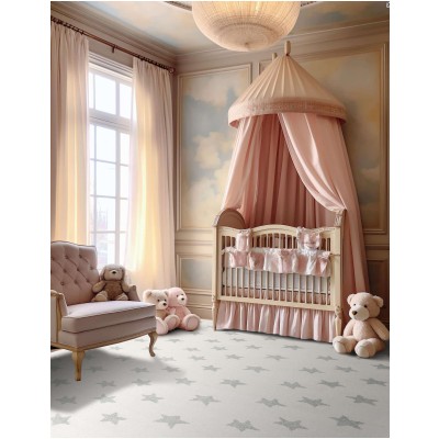 Tapete Fantasia Estrellitas Claro