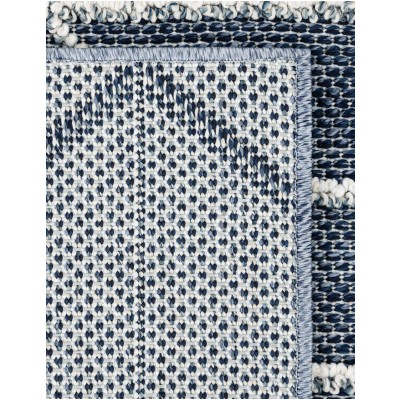 Tapete Sinfonía Exterior Enrejado en Azul Marino