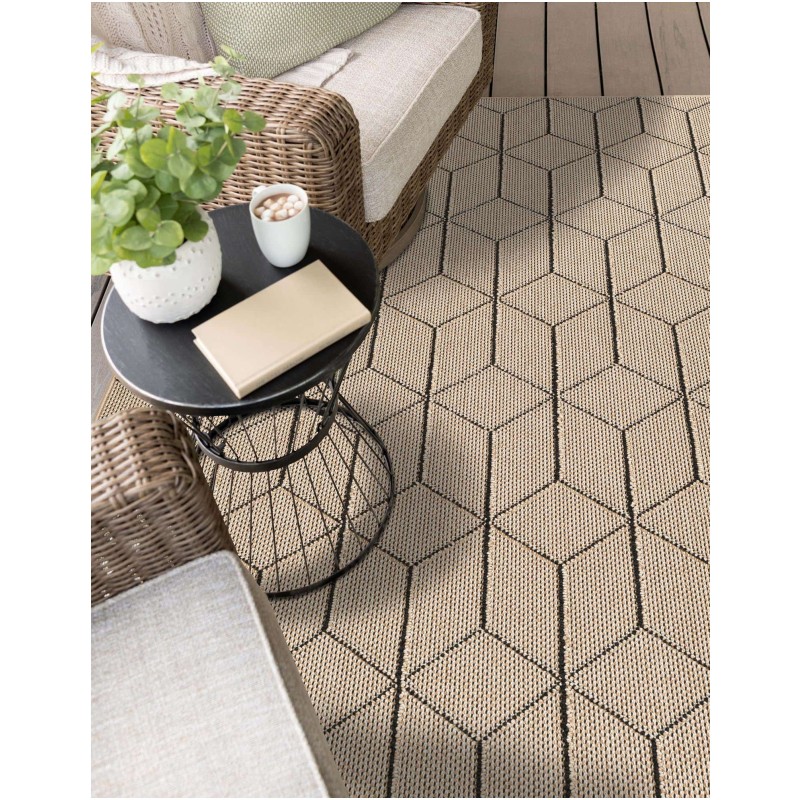 Tapete Sinfonía Exterior Enrejado en Khaki