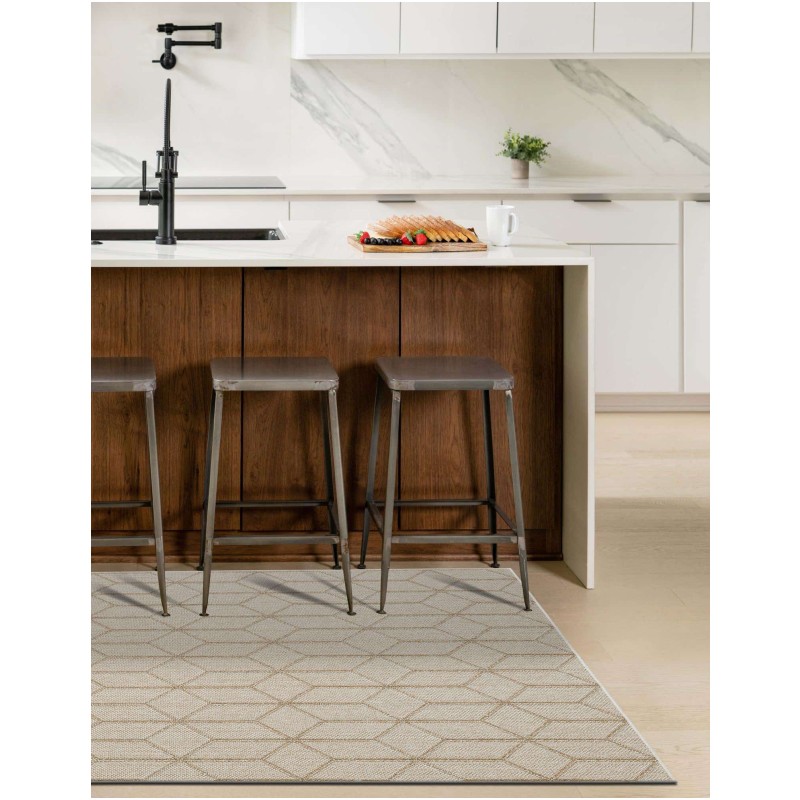 Tapete Sinfonía Exterior Enrejado en Beige