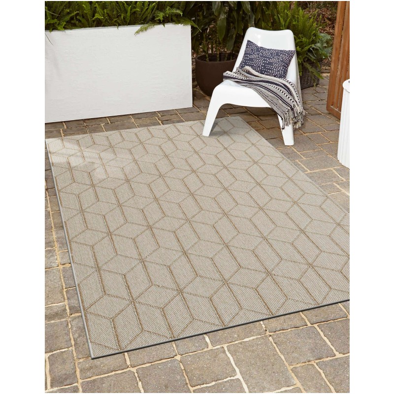 Tapete Sinfonía Exterior Enrejado en Beige