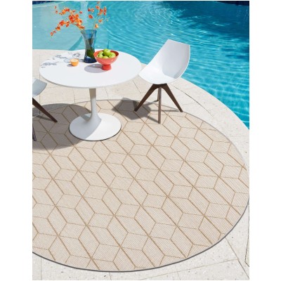 Tapete Sinfonía Exterior Enrejado en Beige