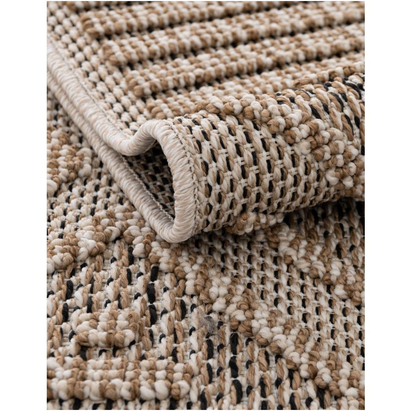 Tapete Sinfonía Exterior Enrejado de Rombos en Khaki