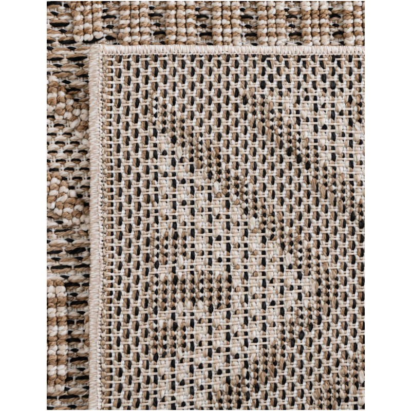 Tapete Sinfonía Exterior Enrejado de Rombos en Khaki