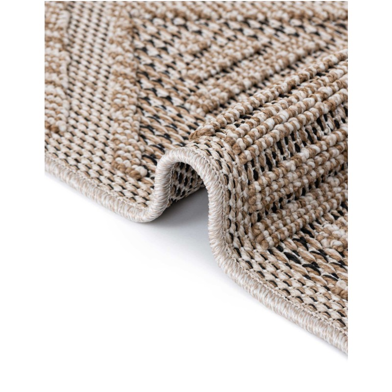 Tapete Sinfonía Exterior Enrejado de Rombos en Khaki