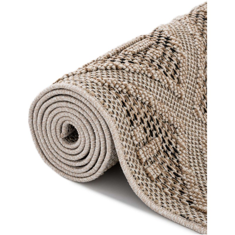 Tapete Sinfonía Exterior Enrejado de Rombos en Khaki