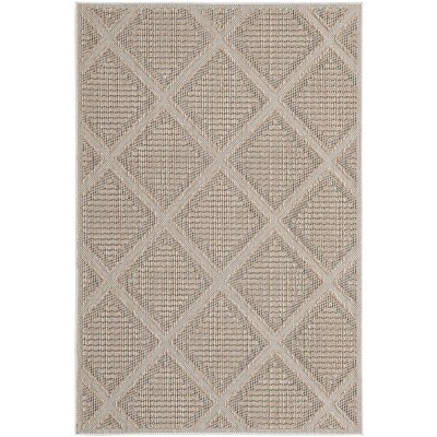 Tapete Sinfonía Exterior Enrejado de Rombos en Khaki