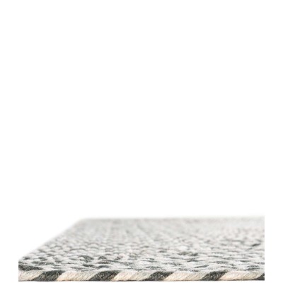 Tapete de Yute Trenzado Escoces en Gris