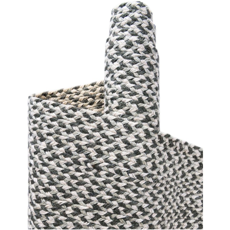 Tapete de Yute Trenzado Escoces en Gris