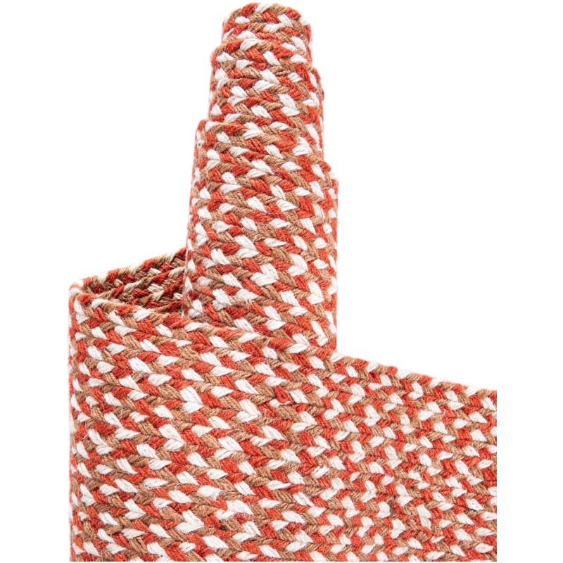 Tapete de Yute Trenzado Escoces en Oxido