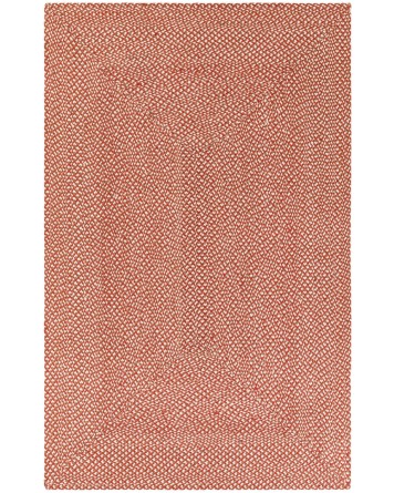 Tapete de Yute Trenzado Escoces en Oxido