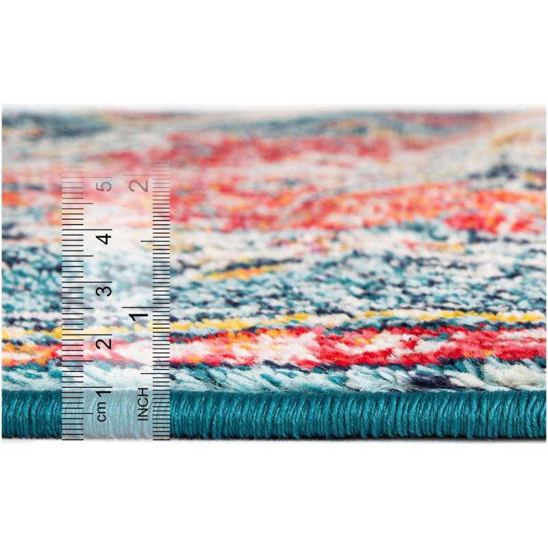 Tapete Virginia Medallón Azul