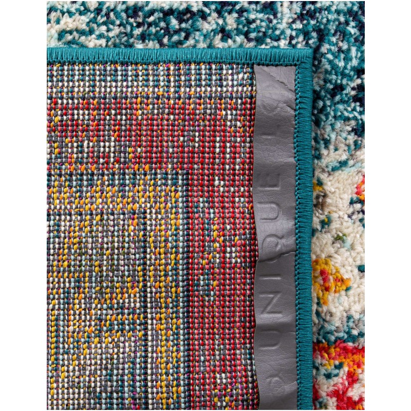 Tapete Virginia Medallón Azul