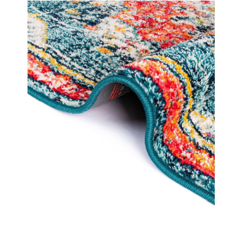 Tapete Virginia Medallón Azul