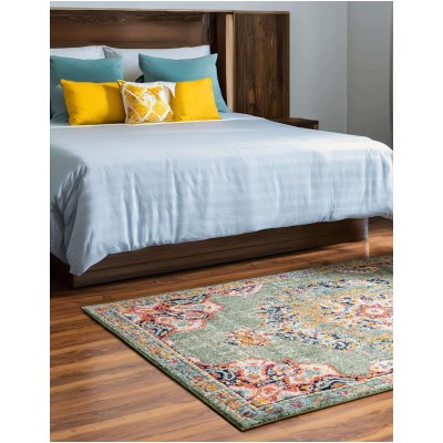 Tapete Virginia Medallón Verde