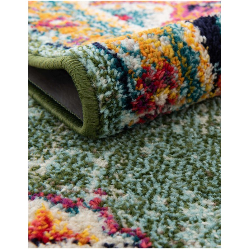 Tapete Virginia Medallón Verde