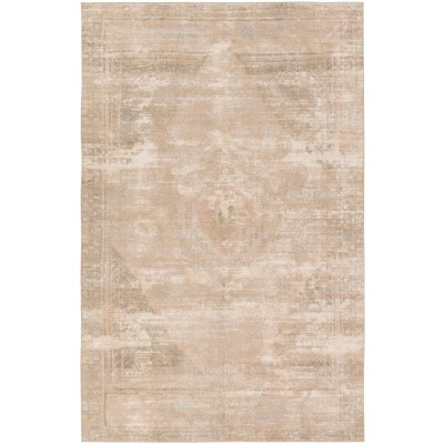 Tapete Periodo de Medallón en Beige y Verde