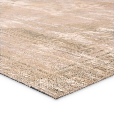 Tapete Periodo de Medallón en Beige y Verde