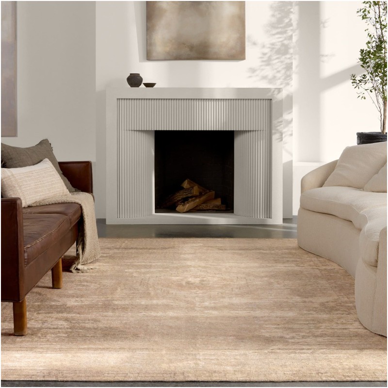 Tapete Periodo de Medallón en Beige y Verde