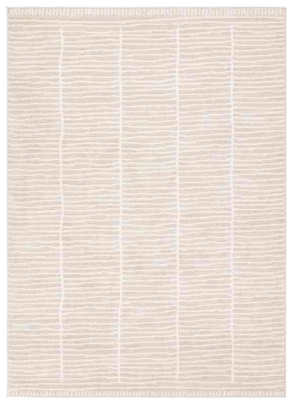 Tapete Java de Rayas Monocromaticas en Marfil