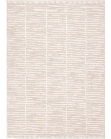 Tapete Java de Rayas Monocromaticas en Marfil