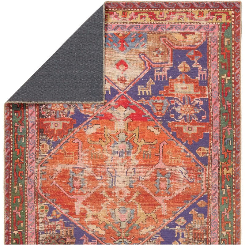 Tapete Lavable Marquez Medallón y Figuras