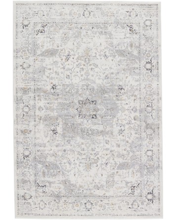 Tapete Confort Medallón Floral en Gris