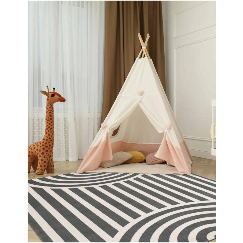 Tapete Fantasia Arcos Grises