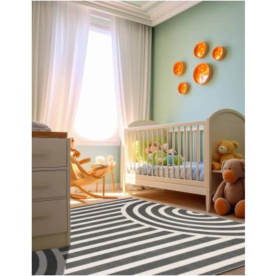 Tapete Fantasia Arcos Grises