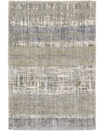 Tapete Colorado Barras Abstractas en Gris con Marfil