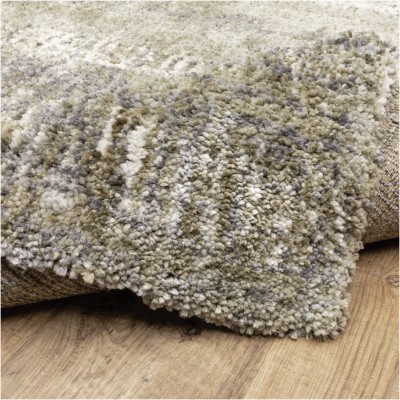 Tapete Colorado Barras Abstractas en Gris con Marfil