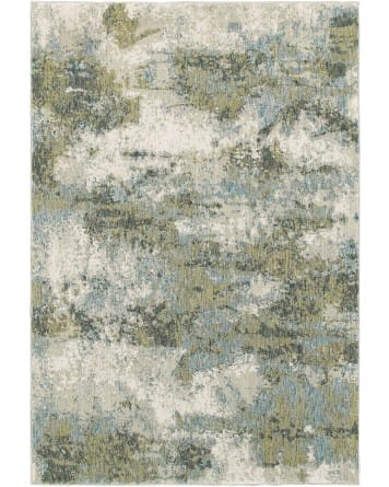 Tapete Evolución Abstracto Azul con Verde