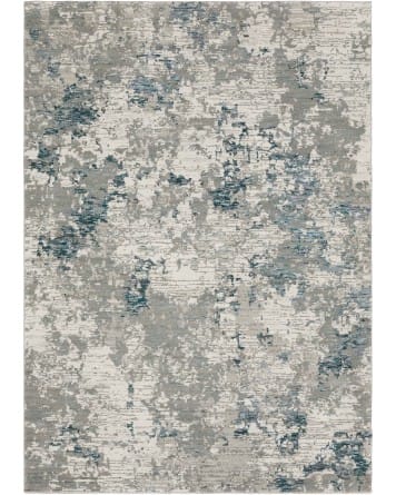 Tapete Evolución Abstracto Gris con Azul