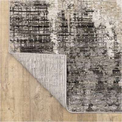 Tapete Nebulosa Abstracto en Gris y Beige