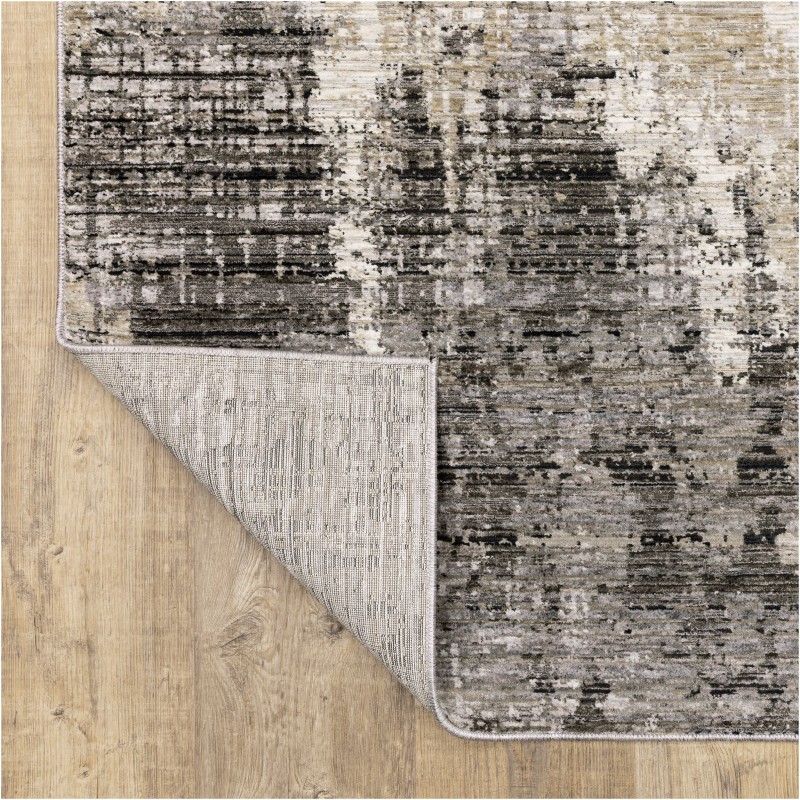 Tapete Nebulosa Abstracto en Gris y Beige