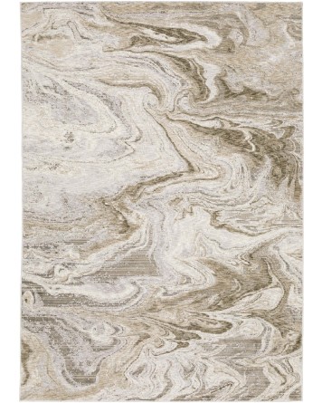 Tapete Nebulosa Remolinos en Beige y Marfil