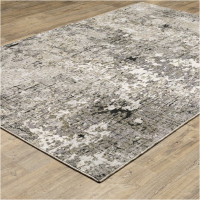 Tapete Nebulosa Cuadricula de Fondo en Gris y Marfil