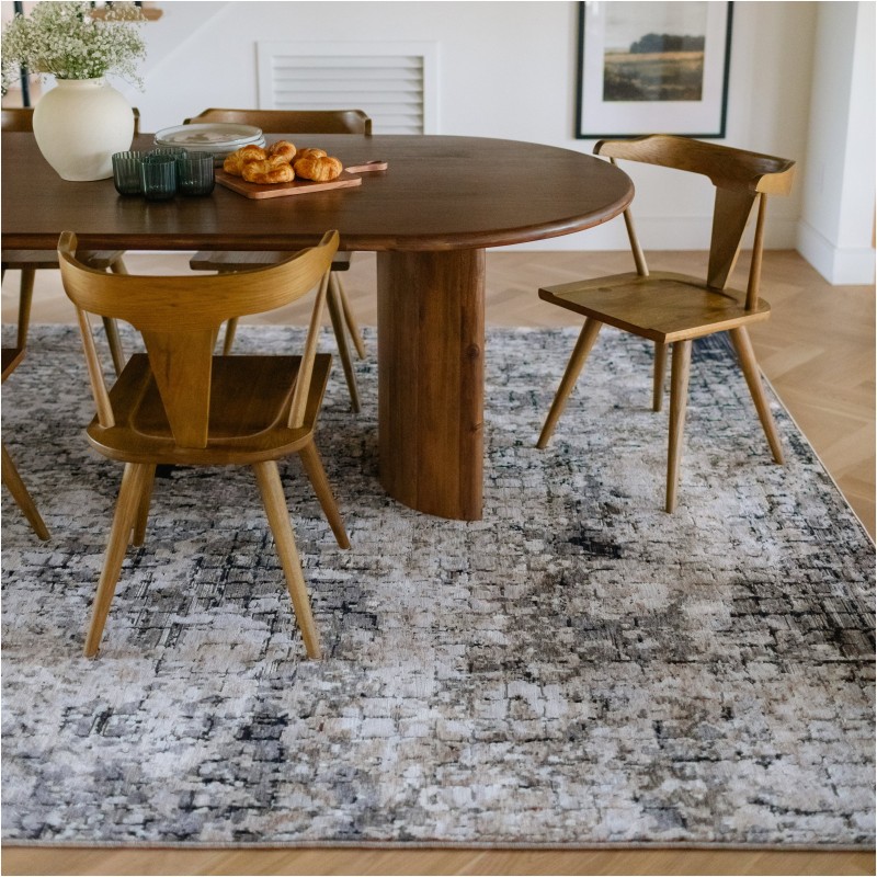 Tapete Nebulosa Cuadricula de Fondo en Gris y Marfil