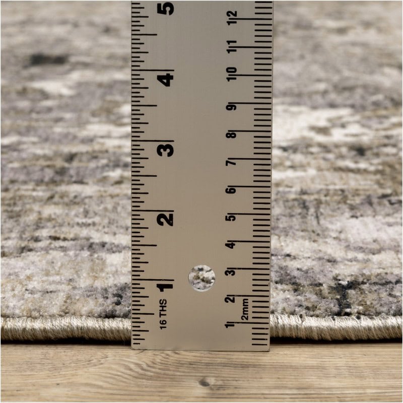 Tapete Nebulosa Cuadricula de Fondo en Gris y Marfil