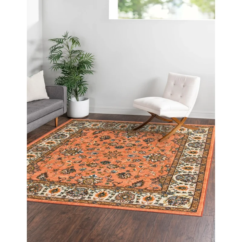 tierra floral en salmon